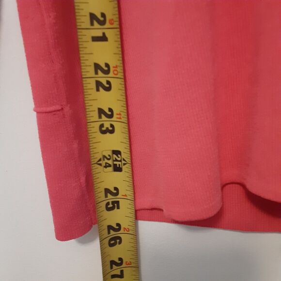 Cable & Gauge Sweater Zip Up Womens Size Large Pink - Picture 6 of 6
